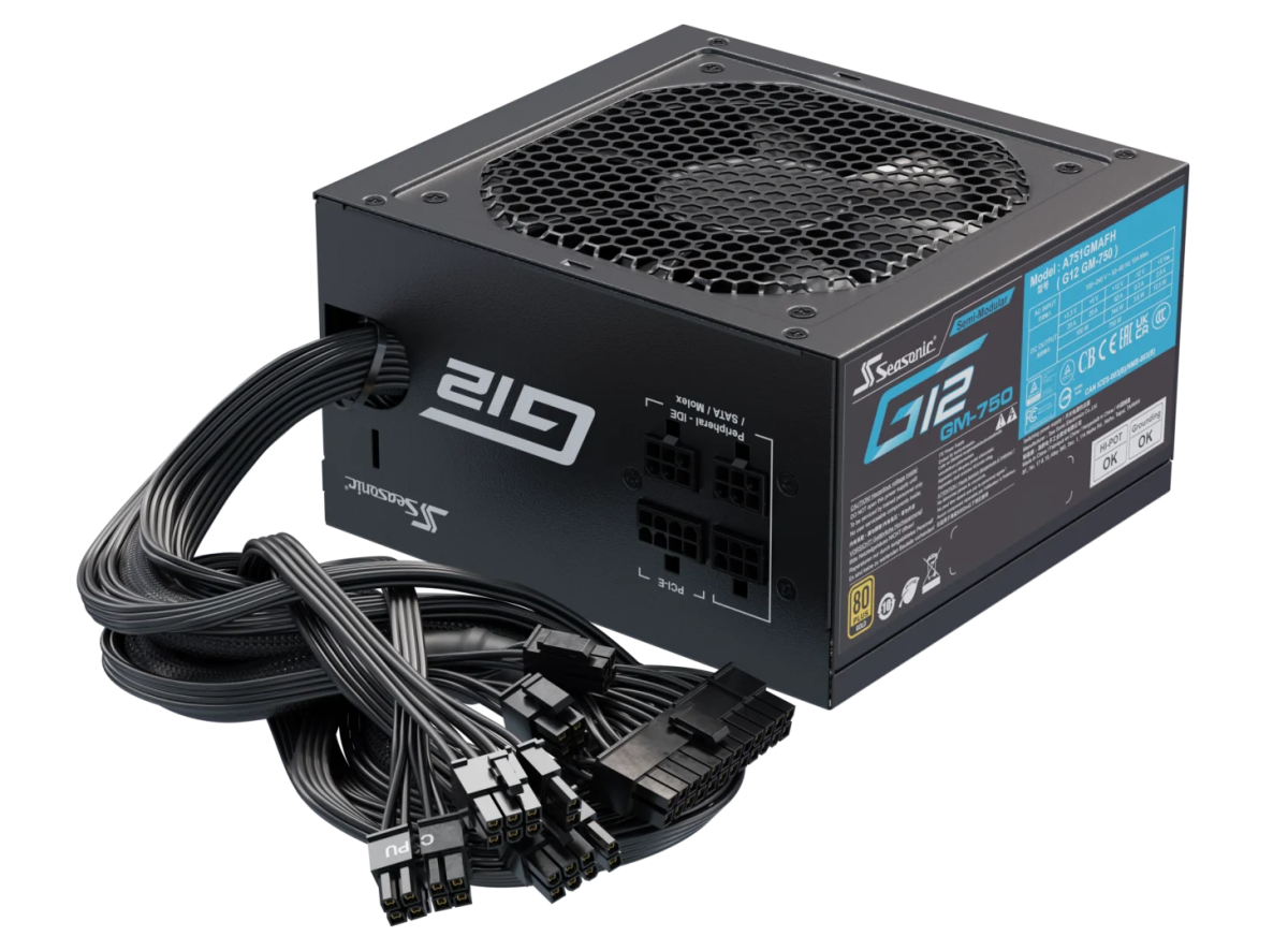 Seasonic G12 GM - 750 Power Supply 750 Watts | A751GMAFH - Vektra Computers LLC Seasonic G12 GM - 750 Power Supply 750 Watts | A751GMAFH - Vektra Computers LLC